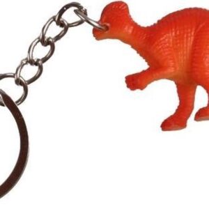 sleutelhanger dino hypsilophodon 6 cm oranje